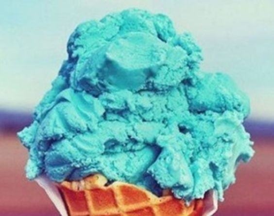 Blue Bubble Gum Flavour Ice-Cream - 